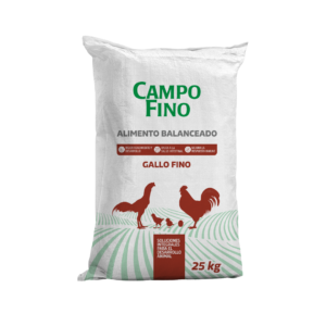 Chick Starter CampoFino alimento balanceado para pollos finos de 1 a 49 días de edad en presentación de 25 kg.